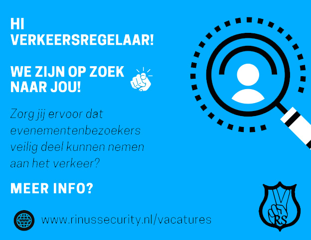 Hi verkeersregelaar! Wij zoeken jou! Rinus Security BV